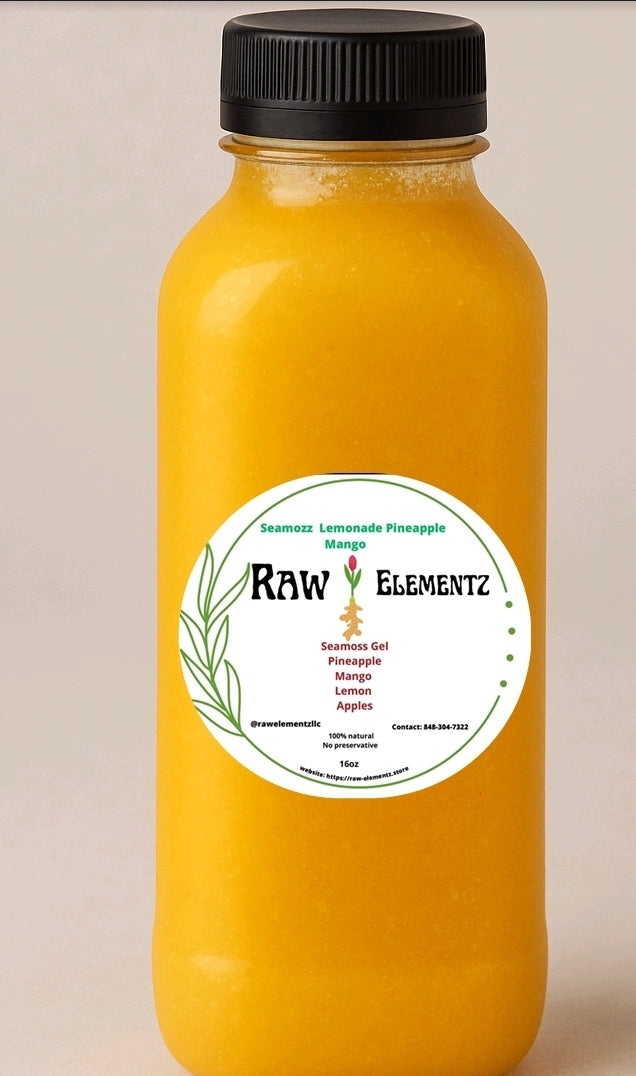 Seamoss Pineapple Mango Lemonade